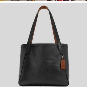 Coach Embossed Leather Horse And Carriage Tote